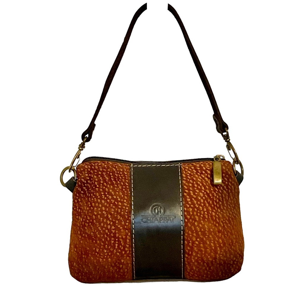 2 for $120 Carpincho Suede Leather Bombonera Small Crossbody Bag Leather Straps